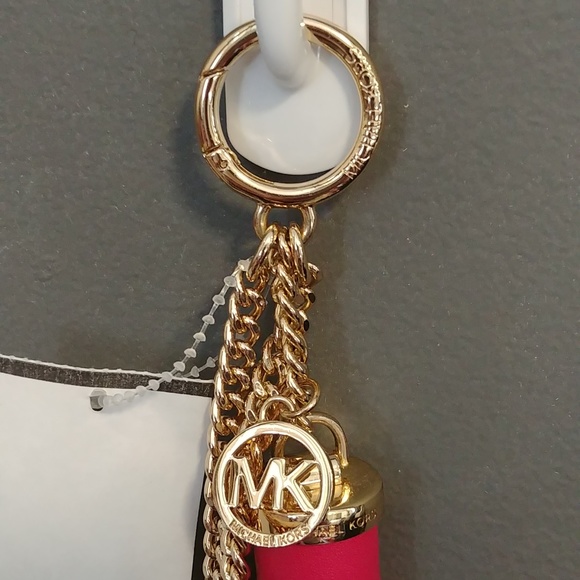 NWT Micheal Kors XL Bag Charm Leather Tassel - Picture 3 of 8